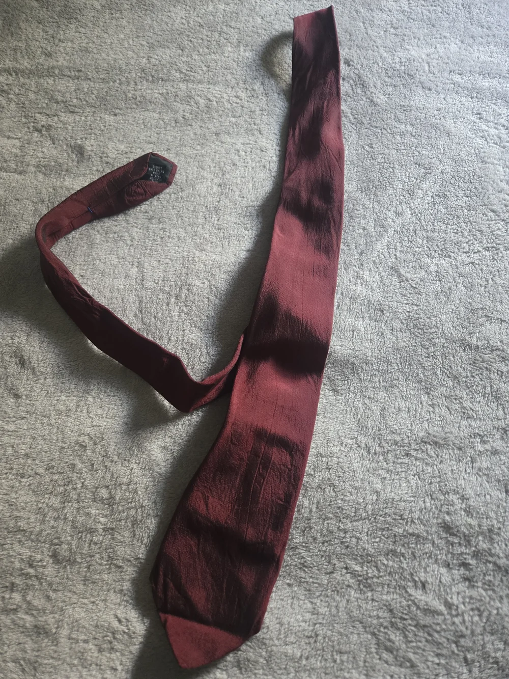 Classic Men's Skinny Tie - Burgundy